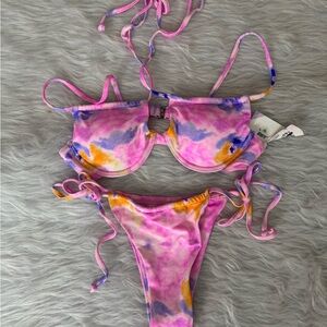 Women’s Swim Tie-Dye Bikini Set small